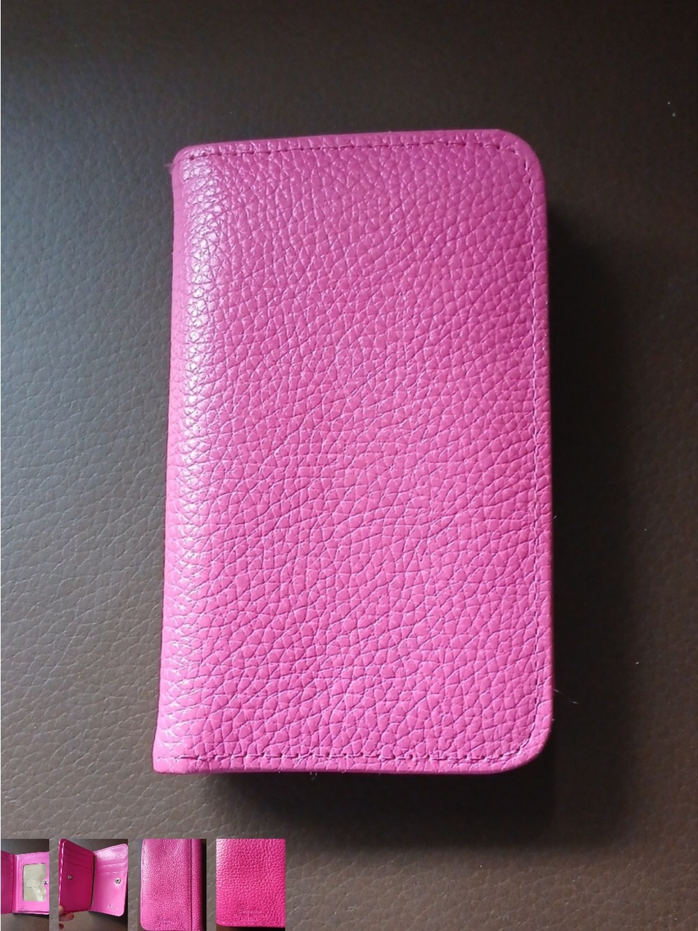 Buxton Pink Pebbled Flip Wallet Phone Case